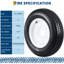Ensemble de 2 pneus et roues pour remorque - ST175/80D13 à carcasse diagonale, indice de charge C 6PR, 1360 lb - Jante blanche de 13 pouces, 5 sur 4,5 pouces (5x4,5)