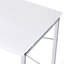 Bureau d'écriture blanc et chrome-2025188043