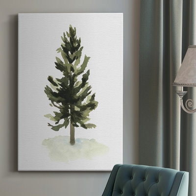 " Watercolor Pine I " Painting Print