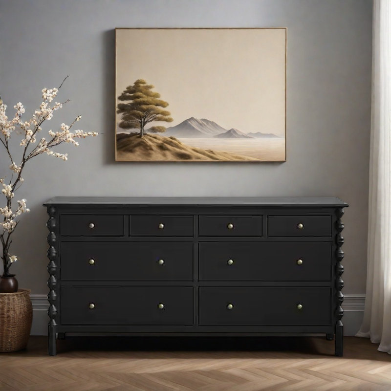 Large-Capacity Storage Sideboard, Black