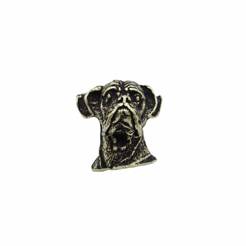 Poignée fantaisie 1 3/8" Boxer, Laiton OX