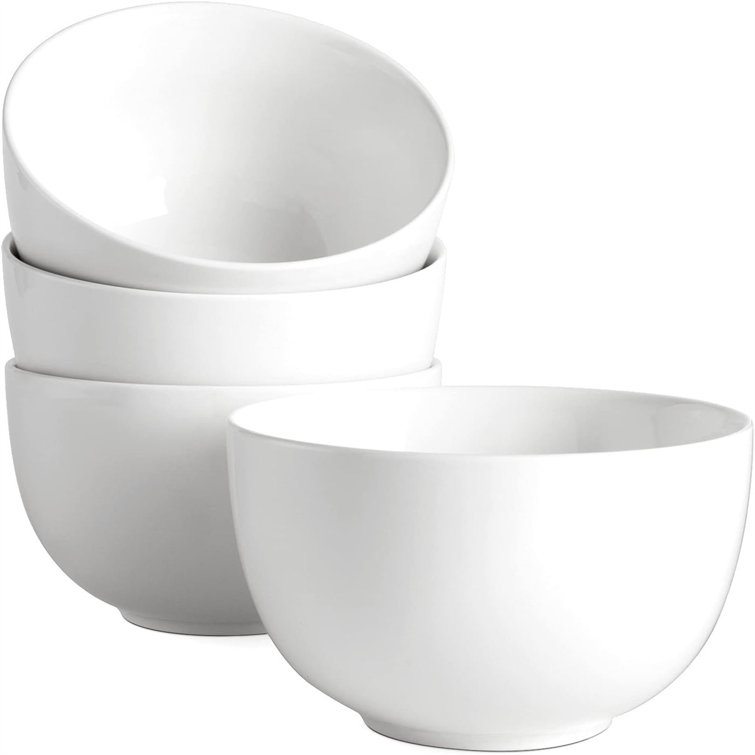 Set of 8 Plastic Bowls-28 oz Large Plastic Cereal Microwave