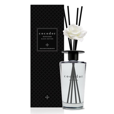 Diffuseur Cocodor 500 ml (16,9 oz) / noir / brise d'avril [ensemble de 8]