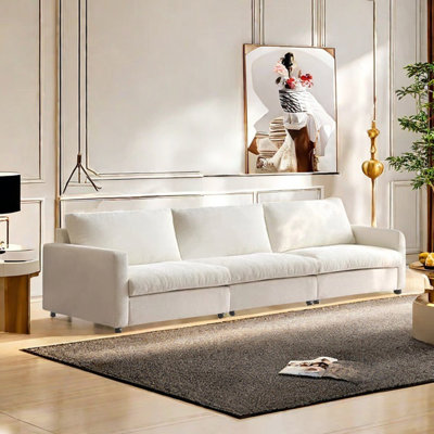 Canapé rétro en chenille simple et décontracté