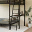 Lit mezzanine double avec bureau - lumières à DEL et rangement multifonctionnel-759125990