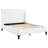 Modern Design Platform Bed, Upholstered Wingback Bed