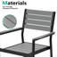 Chaise de salle à manger d'extérieur empilable A aluminium-1700155128