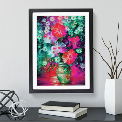Assorted Flowers In A Vase No.3 - Single Picture Frame Print