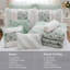 Ensemble d'édredon en coton percale 9 pièces 9 pièces turquoise grand-119193805