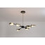 Lustre luxueux à lumières dorées Alan Mizrahi Art Deco Marsden-88053417-88053418