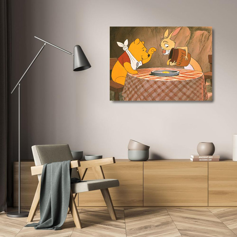Ourson et lapin, H 17 po x l 24 po