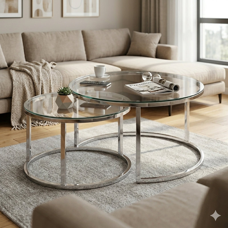 Coffee Table, Silver
