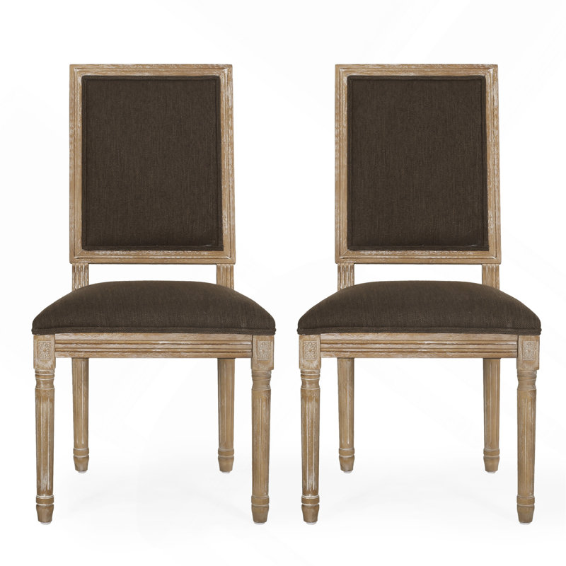 Chaise de salle à manger, Brun, Brun