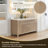 Lala 60" Double Bathroom Vanity with Grain White Engineered Stone Countertop without Mirror-658382847