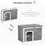 Abri pour chien pliable en noyer
