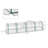 13' L X 3' W X 2.5' H Portable Tunneled Greenhouse With 4 Zippered Doors, Water/UV Fighting PVC Cover-123626678