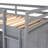 Twin Size Loft Bed With Drawers,Desk,And Wardrobe-Gray-1092697841-1092697838