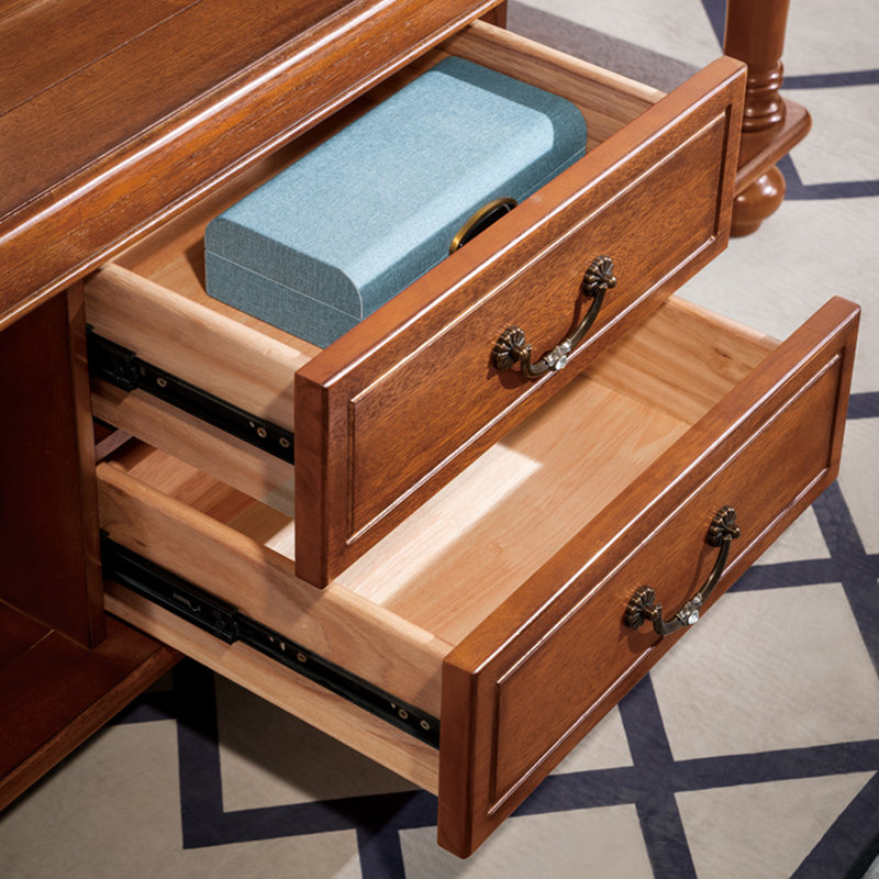 Table basse de style américain, Brun