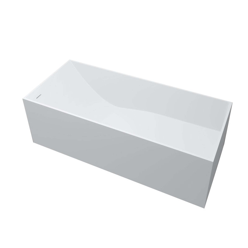 67'' x 28'' Freestanding Soaking Solid Surface Bathtub