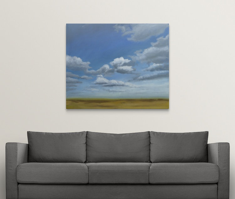 Big Sky " Big Sky II " by Megan Meagher, 24" H x 30" W x 1.25" D, Canvas