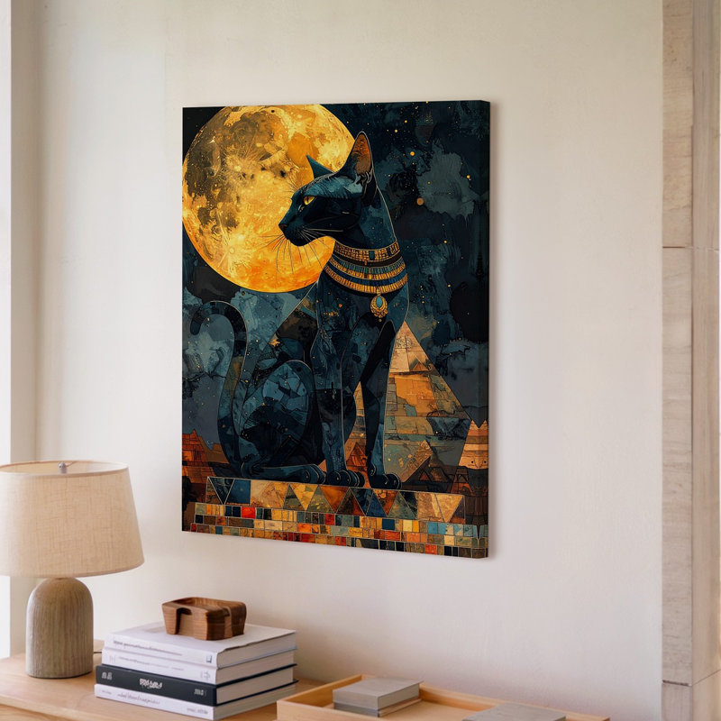 Voici la description du produit et optimisation de la seo pour votre toile d'inspiration bastet, H 18 po x l 24 po