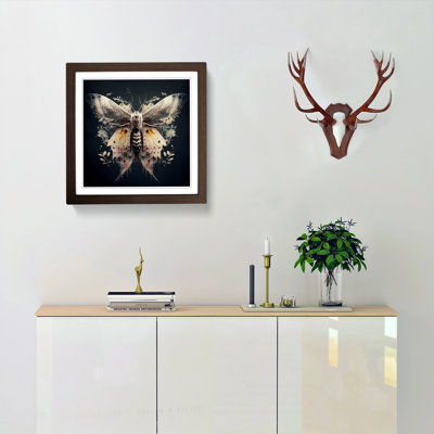 Moth Double Exposure - Framed Print