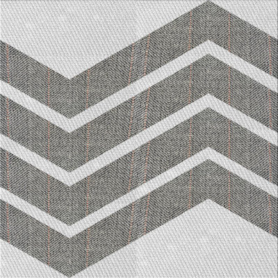 Tapis gris à chevrons Antroy