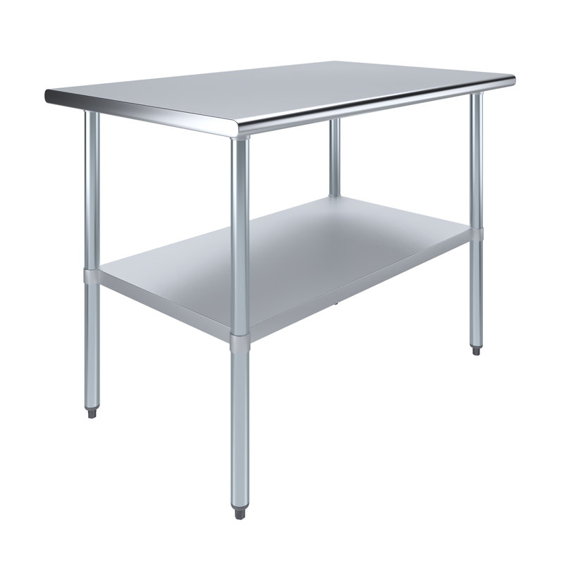 Stainless Steel Top Workbench, 35" H x 48" W x 30" D