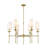 Hayse 6 - Light Dimmable Wagon Wheel Chandelier