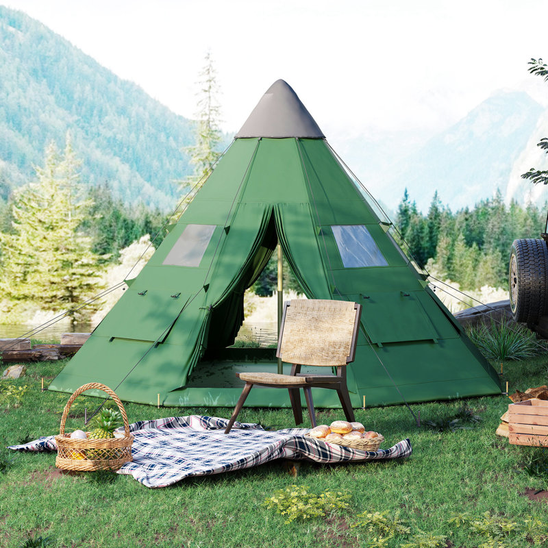 6 Person Tent, Green