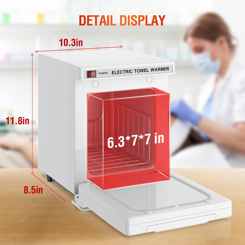 Armoire chauffante pour serviettes 5L, Blanc