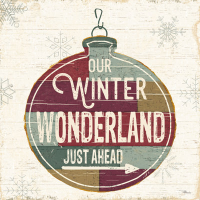 Christmas Signs II by Pela Studio - Wrapped Canvas Print