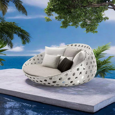 Bryannah 62.99'' Wicker Outdoor Patio Daybed