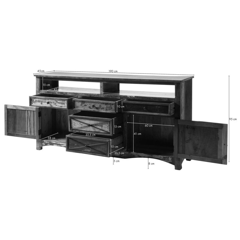 Nature Of Spirit 950cm Solid Wood Sideboard