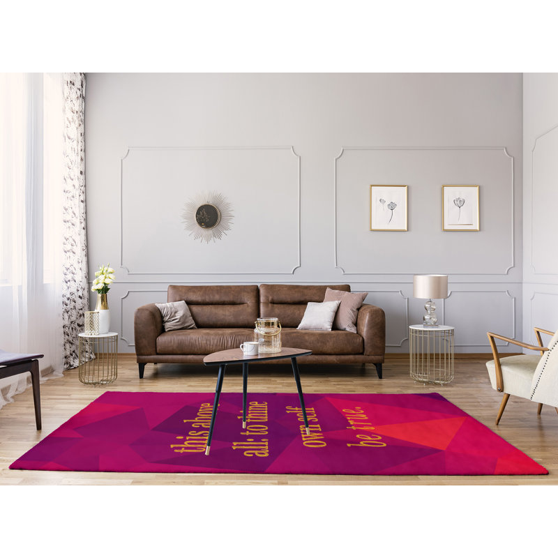 Tapis de poly-chenille en résine de faux gemme shakespeare, Rectangle 5 pi x 7 pi