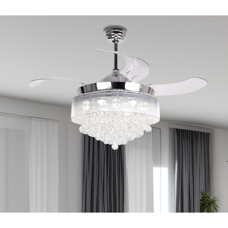 House of Hampton® Lomas Ceiling Fan with LED Lights & Reviews | Wayfair
