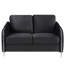 Causeuse moderne chic en velours Hadriano