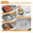 36" Undermount 50/50 Double Bowl Workstation Kitchen Sink Low Divided 10" Deep 304 Stainless Steel Kitchen Sink with Cutting Board and Colander-124881375