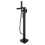 Garniture de robinet de baignoire sur pattes avec douche à main fixée au sol-63599507