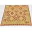 Tapis en laine rouge/beige 3 pi 2 po x 4 pi one-of-kind main-noué la new age Elland