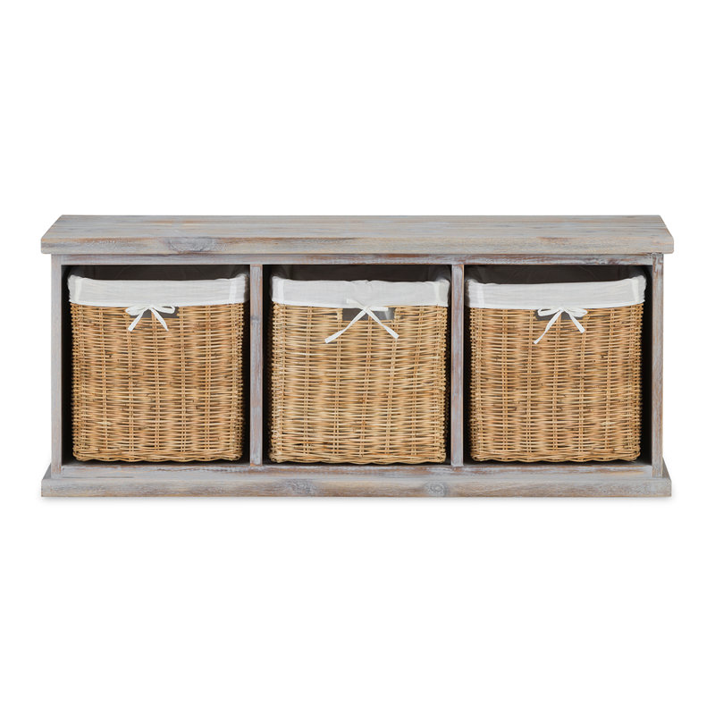 Karina Solid Wood Storage Bench