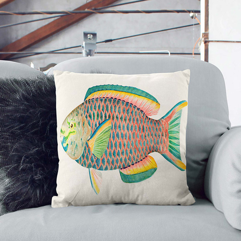 Square Throw Cushion, Black, 40cm H x 40cm W x 15cm D