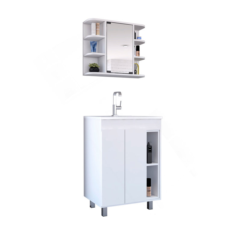 Ensemble de salle de bain blanc 2 pièces Carver