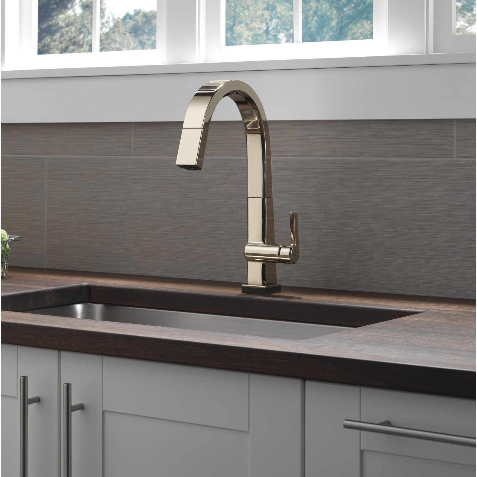 Pivotal Pull-Down Touch Kitchen Faucet, Polished Nickel