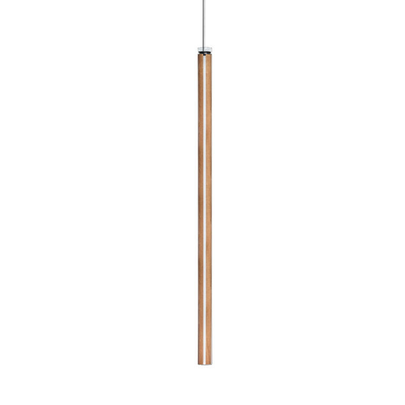 Luminaire suspendu vertical Estela - Dimtriac DEL, Cerise naturelle