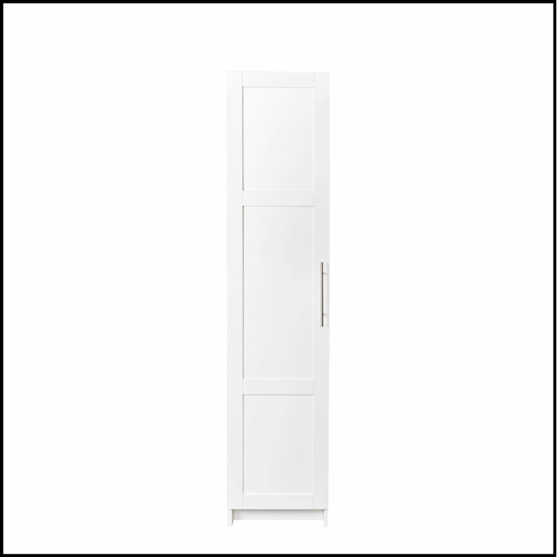 Armoire de rangement murale empilable - H 70,87 po, tablettes réglables, conception murale, Blanc