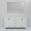 Meuble-lavabo double L 60 po x P 22 po et miroir 58 po.-1527519842-1603175702