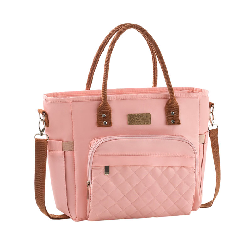 Portable Insulated Lunch Bag, Pink