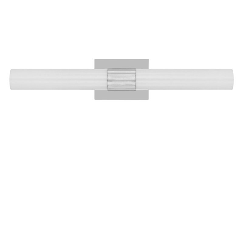 Meuble-lavabo à DEL, H 4,5 po x l 24 po x P 3,9 po, Chrome chrome