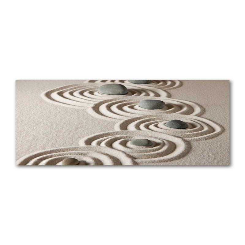 Zen Stones Sand - Wrapped Canvas Print